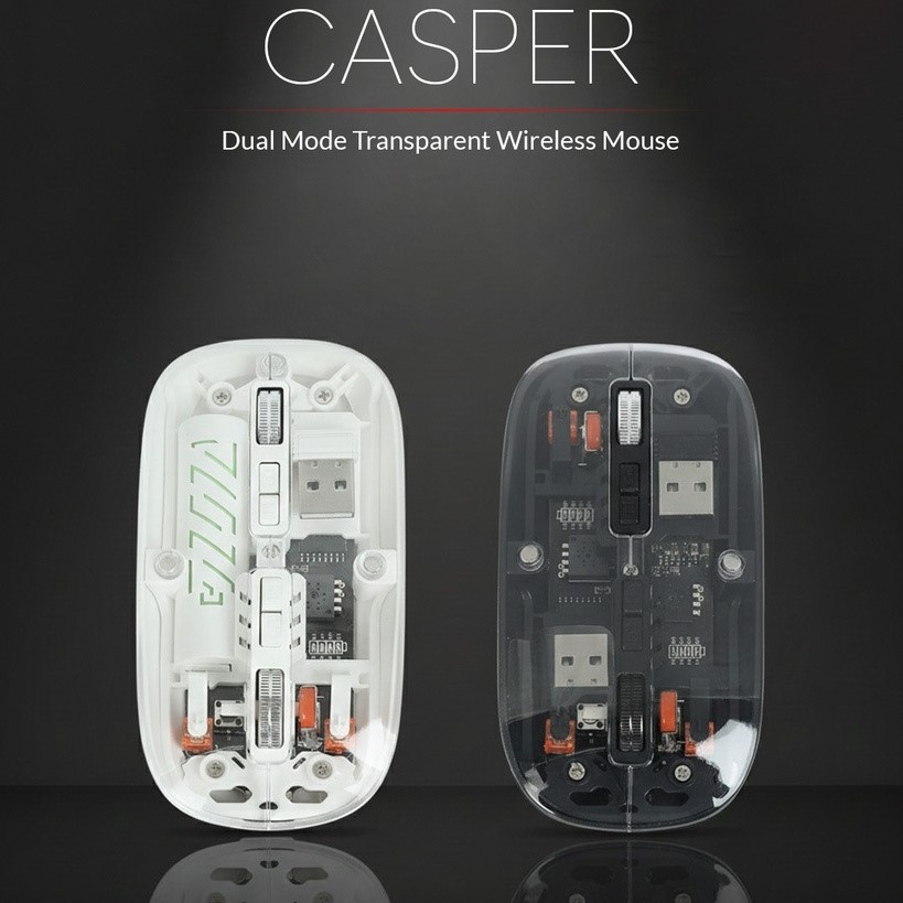 Transparent Dual Mode Wireless Mouse
